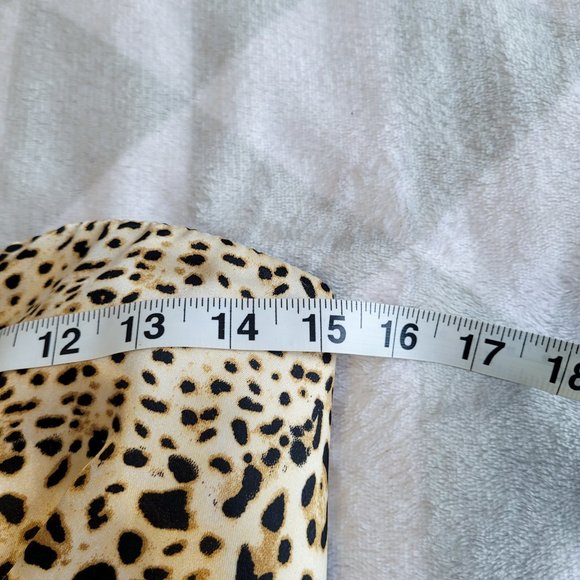 Leopard Print Mini Dress, Y2K Bodycon Dress, Size M - Picture 8 of 8
